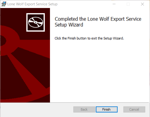setup complete window
