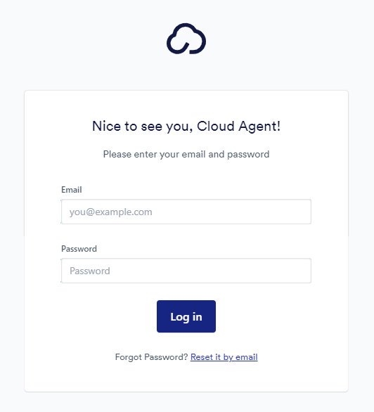 Update your password (Cloud Agent Suite)