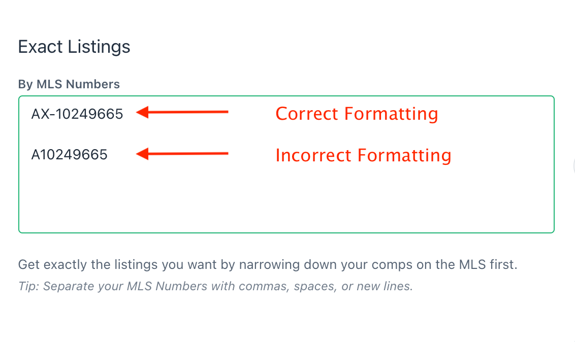 Invalid MLS numbers Palm Beach MLS (Cloud CMA)