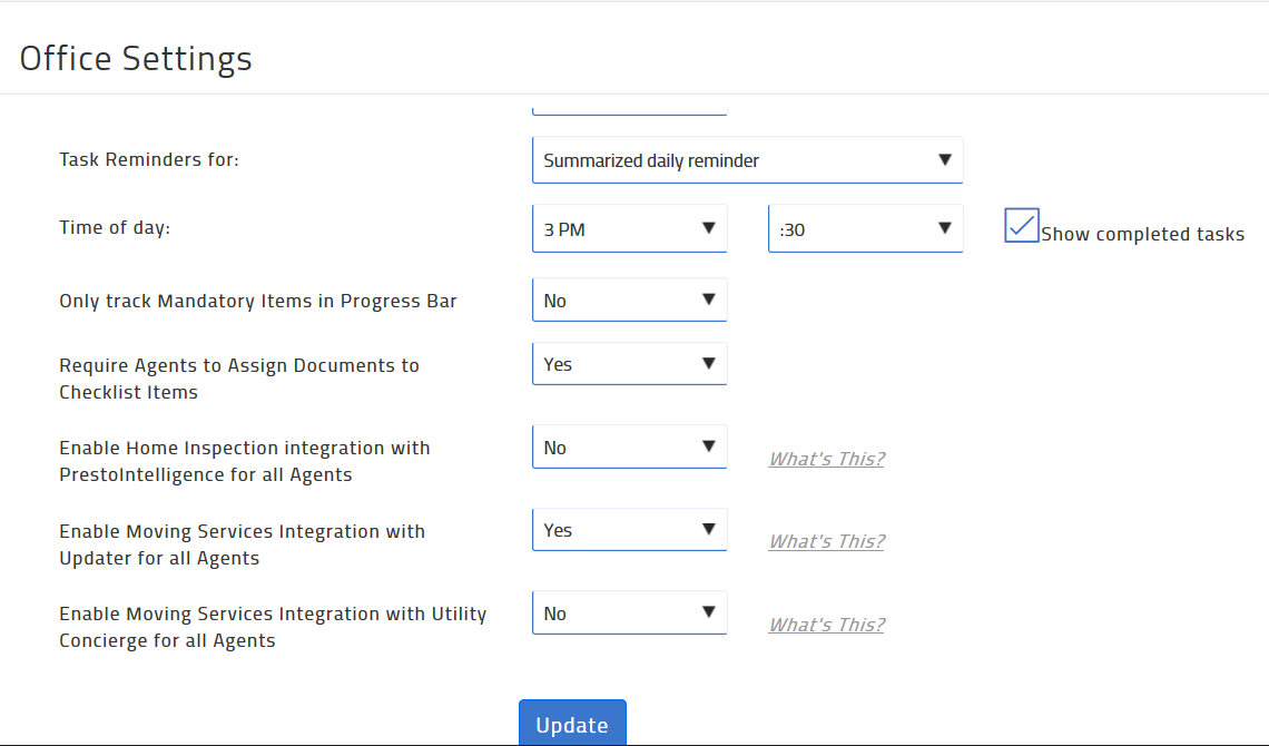 Integrate with the Utility Concierge Moving Services application