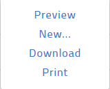 more options menu for forms including preview, new, download, and print