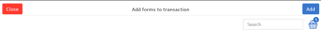 add forms to transaction page showing number of forms added