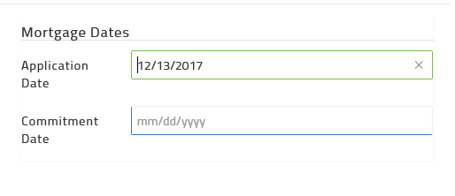 mortgage dates in transaction