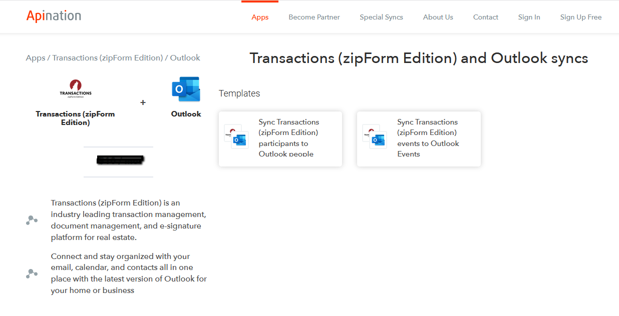 Set Up An MS Outlook Calendar Integration zipForm Edition 